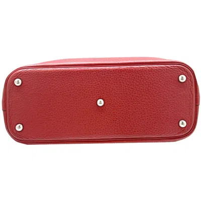 Pre-owned Hermes Bolide Red Color Rouge Casaque Taurillon Clemence Leather Handbag Shoulder Bag () In Red Color, Rouge Casaque