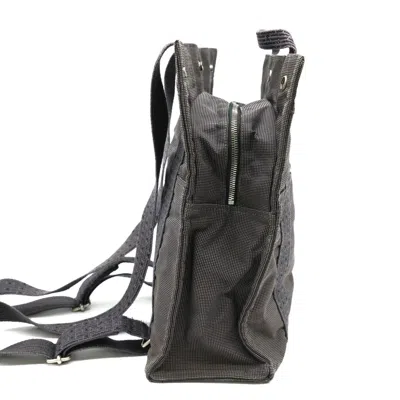 Pre-owned Hermes Gray Nylon Canvas Backpack ()