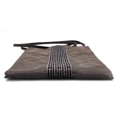 Pre-owned Hermes Her Line Gray Canvas Shoulder Bag ()