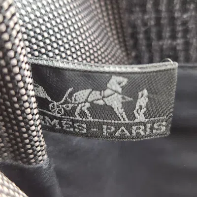 Pre-owned Hermes Her Line Gray Canvas Shoulder Bag ()
