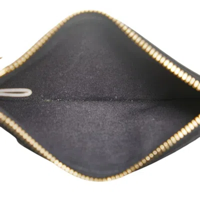 Pre-owned Jimmy Choo Black Leather Chain/shoulder Wallet ()