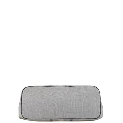 Pre-owned Loewe Gray Navy Canvas Leather Tote Bag () In Gray, Navy