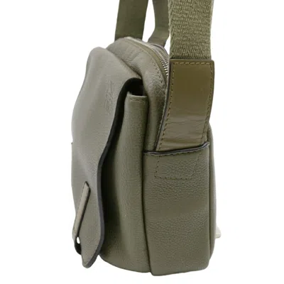 Pre-owned Loewe Khaki Leather Shoulder Bag ()