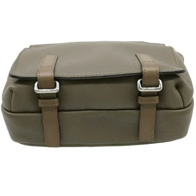 Pre-owned Loewe Khaki Leather Shoulder Bag ()