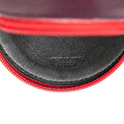 Pre-owned Loewe Purple Red Color Leather Coin Purse/coin Case () In Purple, Red Color