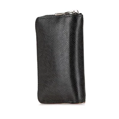 Pre-owned Louis Vuitton Ardoise Black Leather Coin Purse/coin Case () In Ardoise, Black