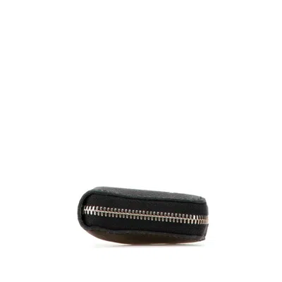 Pre-owned Louis Vuitton Ardoise Black Leather Coin Purse/coin Case () In Ardoise, Black