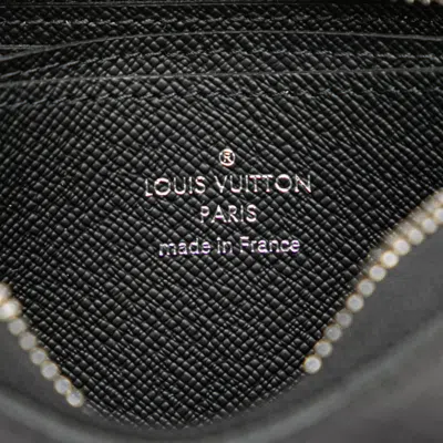 Pre-owned Louis Vuitton Ardoise Black Leather Coin Purse/coin Case () In Ardoise, Black
