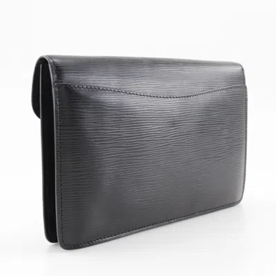 Pre-owned Louis Vuitton Black Epi Leather Clutch Bag ()