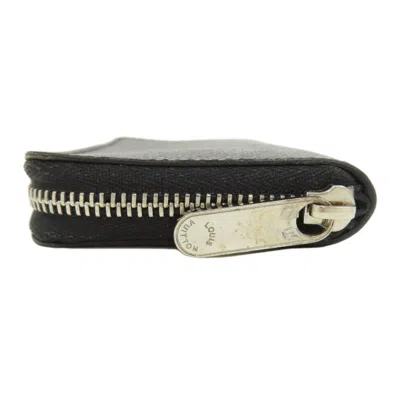 Pre-owned Louis Vuitton Black Damier Graphite Damier Graphite Coin Purse/coin Case () In Black, Damier Graphite