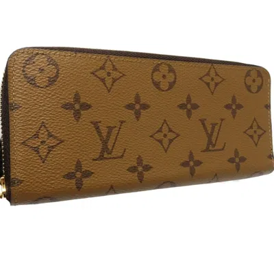 Pre-owned Louis Vuitton Brown Canvas Long Wallet (bi-fold) ()