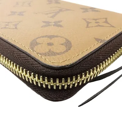 Pre-owned Louis Vuitton Brown Canvas Long Wallet (bi-fold) ()