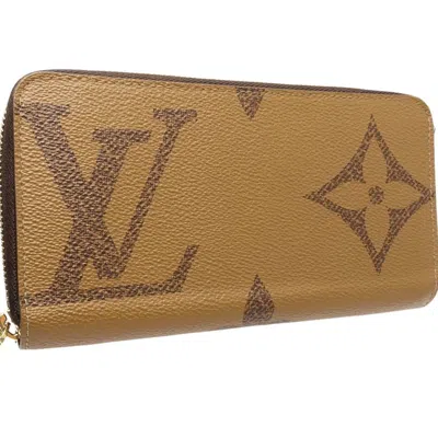 Pre-owned Louis Vuitton Brown Canvas Long Wallet (bi-fold) ()