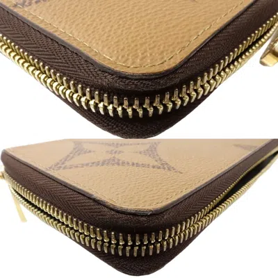 Pre-owned Louis Vuitton Brown Canvas Long Wallet (bi-fold) ()