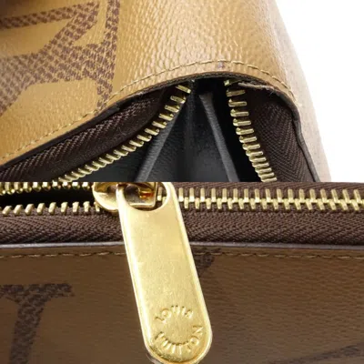 Pre-owned Louis Vuitton Brown Canvas Long Wallet (bi-fold) ()
