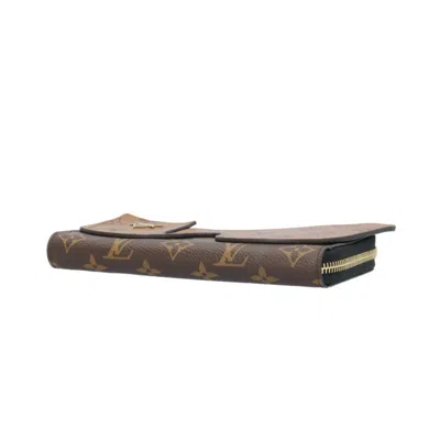 Pre-owned Louis Vuitton Brown Monogram Canvas Monogram Reverse Long Wallet (bi-fold) ()