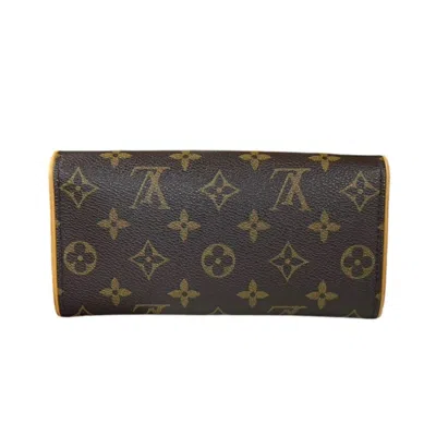 Pre-owned Louis Vuitton Brown Monogram Canvas Pochette Shoulder Bag ()