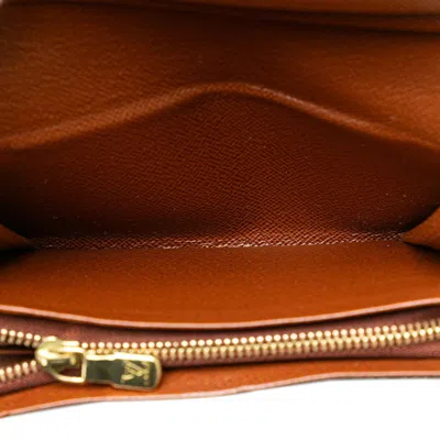Pre-owned Louis Vuitton Brown Pvc Leather Wallet (bi-fold) ()