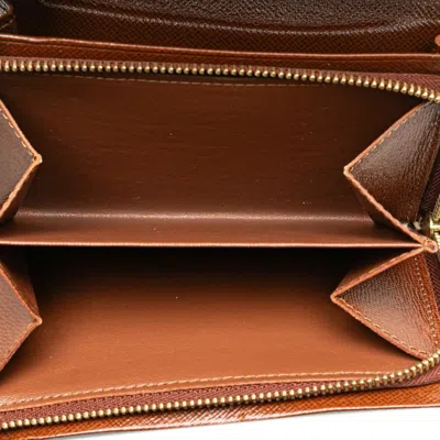 Pre-owned Louis Vuitton Brown Pvc Leather Wallet (bi-fold) ()