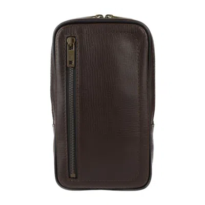 Pre-owned Louis Vuitton Coffee Leather Fanny Pack Shoulder Bag Sling Bag ()