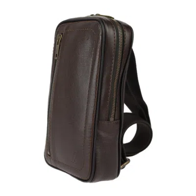 Pre-owned Louis Vuitton Coffee Leather Fanny Pack Shoulder Bag Sling Bag ()