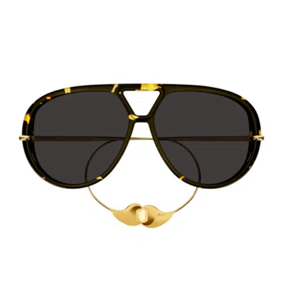 Bottega Veneta Bv1273s Linea Unapologetic Sunglasses In Black