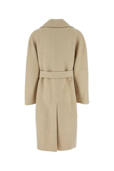 Max Mara Sand Wool Agosto Coat