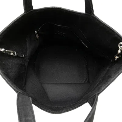 Pre-owned Balenciaga Black White Canvas Handbag Shoulder Bag () In Black, White