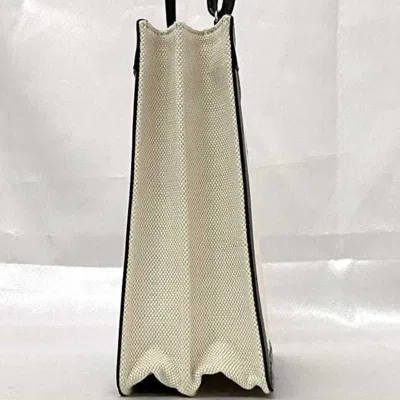 Pre-owned Balenciaga Black White Canvas Shoulder Bag () In Black, White
