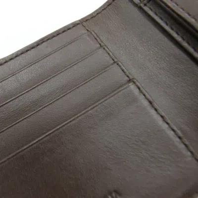 Pre-owned Bottega Veneta Black Brown Leather Wallet (bi-fold) () In Black, Brown