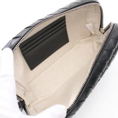Pre-owned Bottega Veneta Black Leather Clutch Bag Pouch ()
