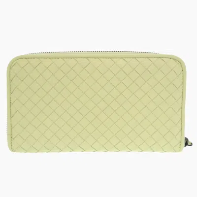 Pre-owned Bottega Veneta Yellow Intrecciato Coin Purse/coin Case ()