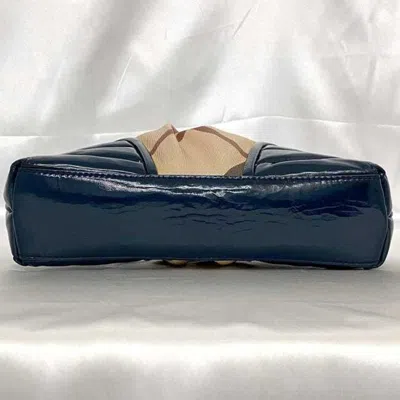 Pre-owned Burberry Beige Pvc Leather Clutch Bag Pouch ()