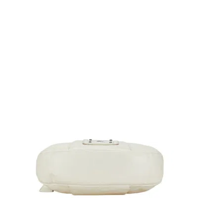 Pre-owned Burberry Blue Label White Leather Shoulder Bag ()