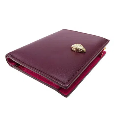 Pre-owned Bvlgari Bordeaux Leather Wallet (bi-fold) ()