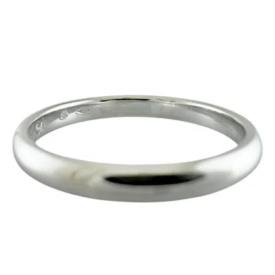 Pre-owned Cartier Silver Platinum 950 Band Ring ()