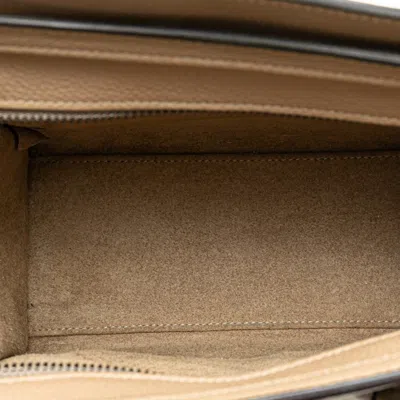 Pre-owned Celine Beige Leather Handbag Shoulder Bag ()