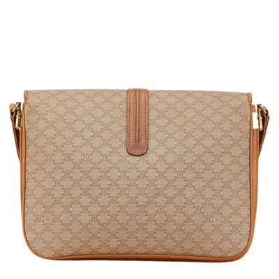 Pre-owned Celine Macadam Brown Pvc Leather Shoulder Bag ()