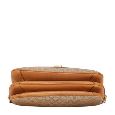 Pre-owned Celine Macadam Brown Pvc Leather Shoulder Bag ()
