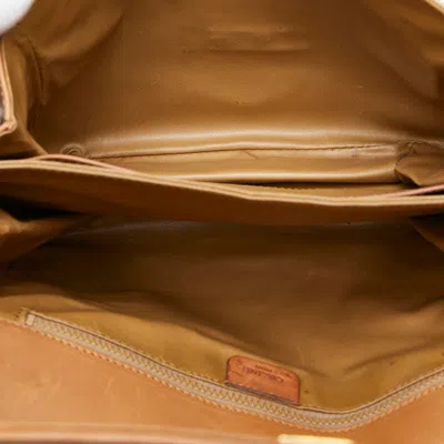 Pre-owned Celine Macadam Brown Pvc Leather Shoulder Bag ()