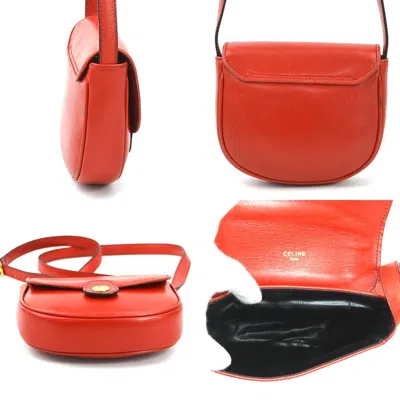 Pre-owned Celine Red Color Leather Shoulder Bag ()