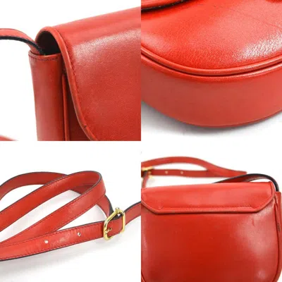 Pre-owned Celine Red Color Leather Shoulder Bag ()