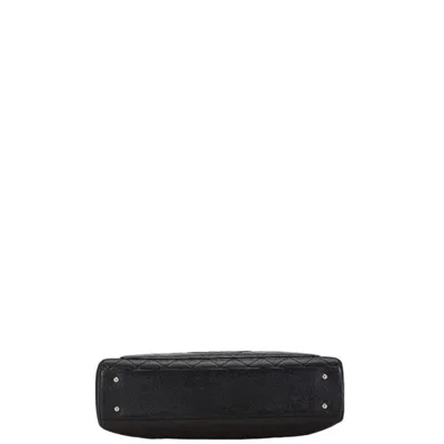 Pre-owned Chanel Black Caviar Leather Tote Bag ()