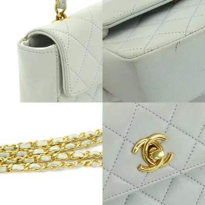 Pre-owned Chanel Light Blue Leather Shoulder Bag ()