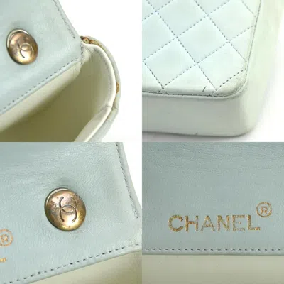 Pre-owned Chanel Light Blue Leather Shoulder Bag ()