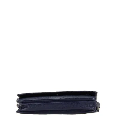 Pre-owned Chanel Navy Caviar Leather Coin Purse/coin Case ()