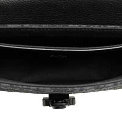 Pre-owned Dior Christian  Black Canvas Leather Shoulder Bag ()