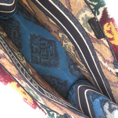 Pre-owned Dior Christian  Blue Red Color Yellow Canvas Tote Bag () In Blue, Red Color, Yellow