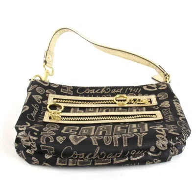Pre-owned Coach Black Canvas Shoulder Bag ()