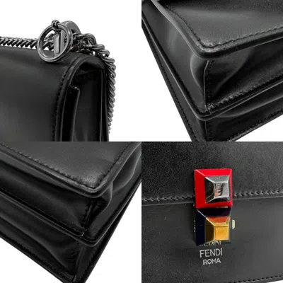 Pre-owned Fendi Black Leather Shoulder Bag ()